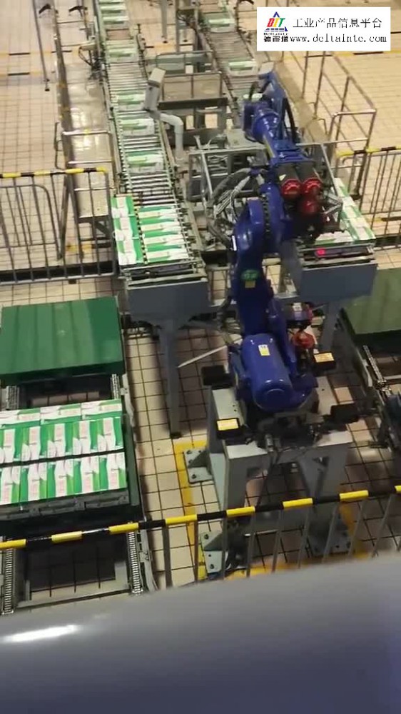 A video of industrial robots made in China doing handling tasks